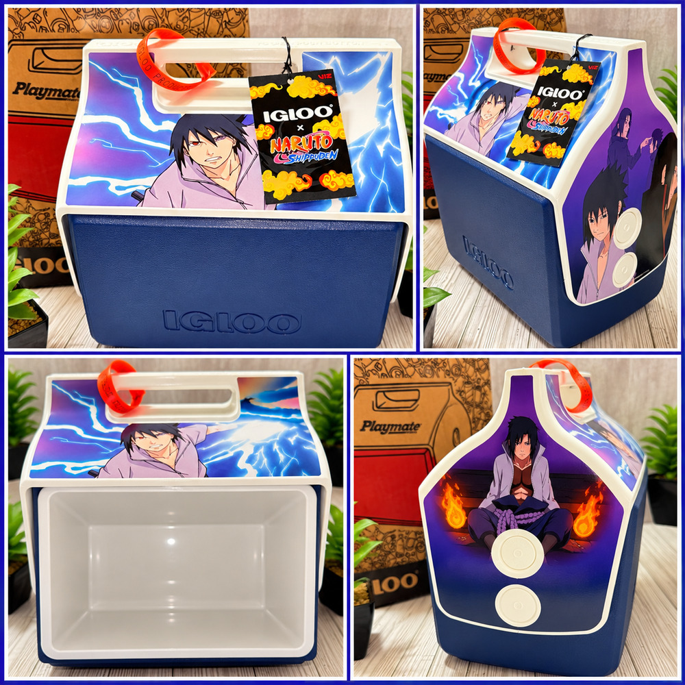 Igloo Naruto Shippuden Sasuke Little Playmate 7 Qt Cooler NWT Anime VIZ